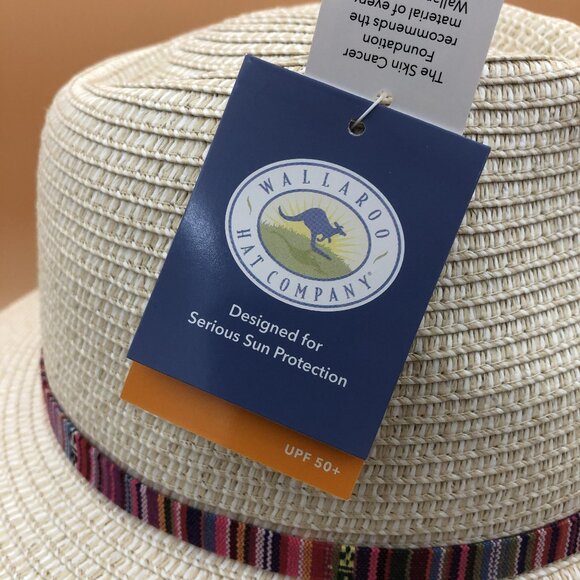 Wallaroo Sedona Straw Hat UPF 50+ Packable Sun Hat Resort Travel Classic - Picture 6 of 11